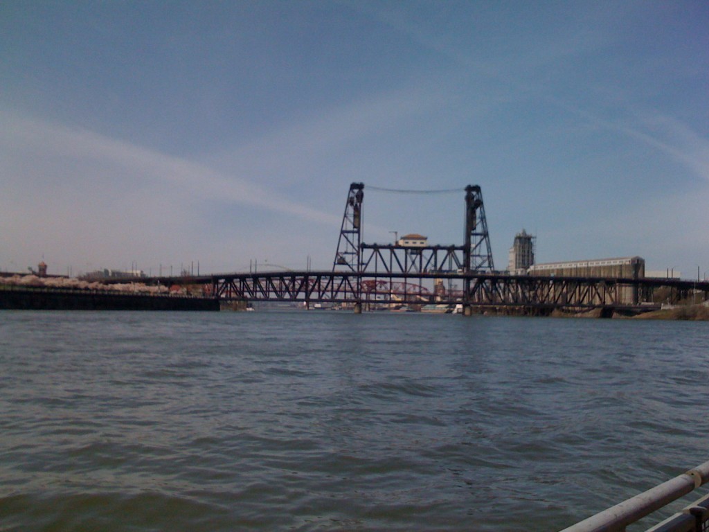 Steel Bridge from the float dock